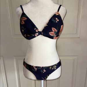 Triangl Neoprene Tropical Print Bikini Swimsuit